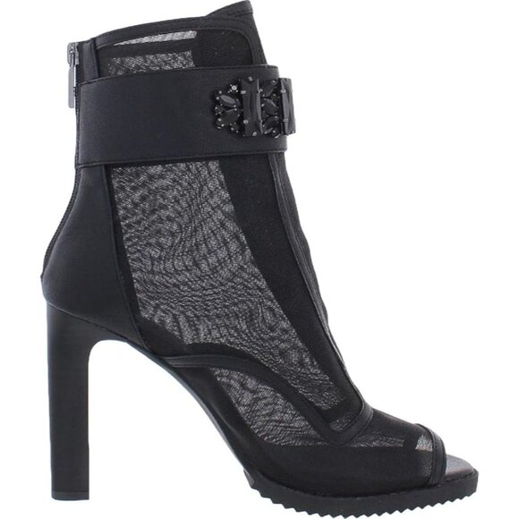 KARL LAGERFELD Blayze Black Mesh Jeweled Heels Size 5 NEW without box - Picture 4 of 6